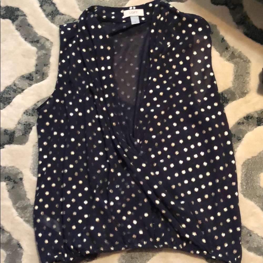 LOFT sleeveless top size medium